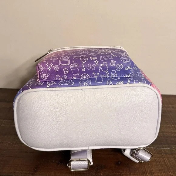 Loungefly Disney Parks Pink / Purple Ombré Mini Icons Backpack